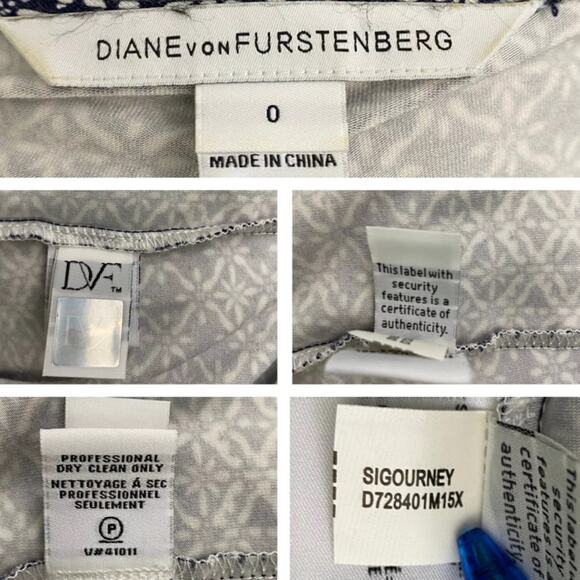 Diane Von Furstenburg DVF Sigourney Wrap Dress Silk Jersey Wrap Dress 0* - Picture 4 of 4